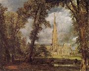 John Constable Salisbury Cathedral from the Bishop-s Grounds oil painting reproduction